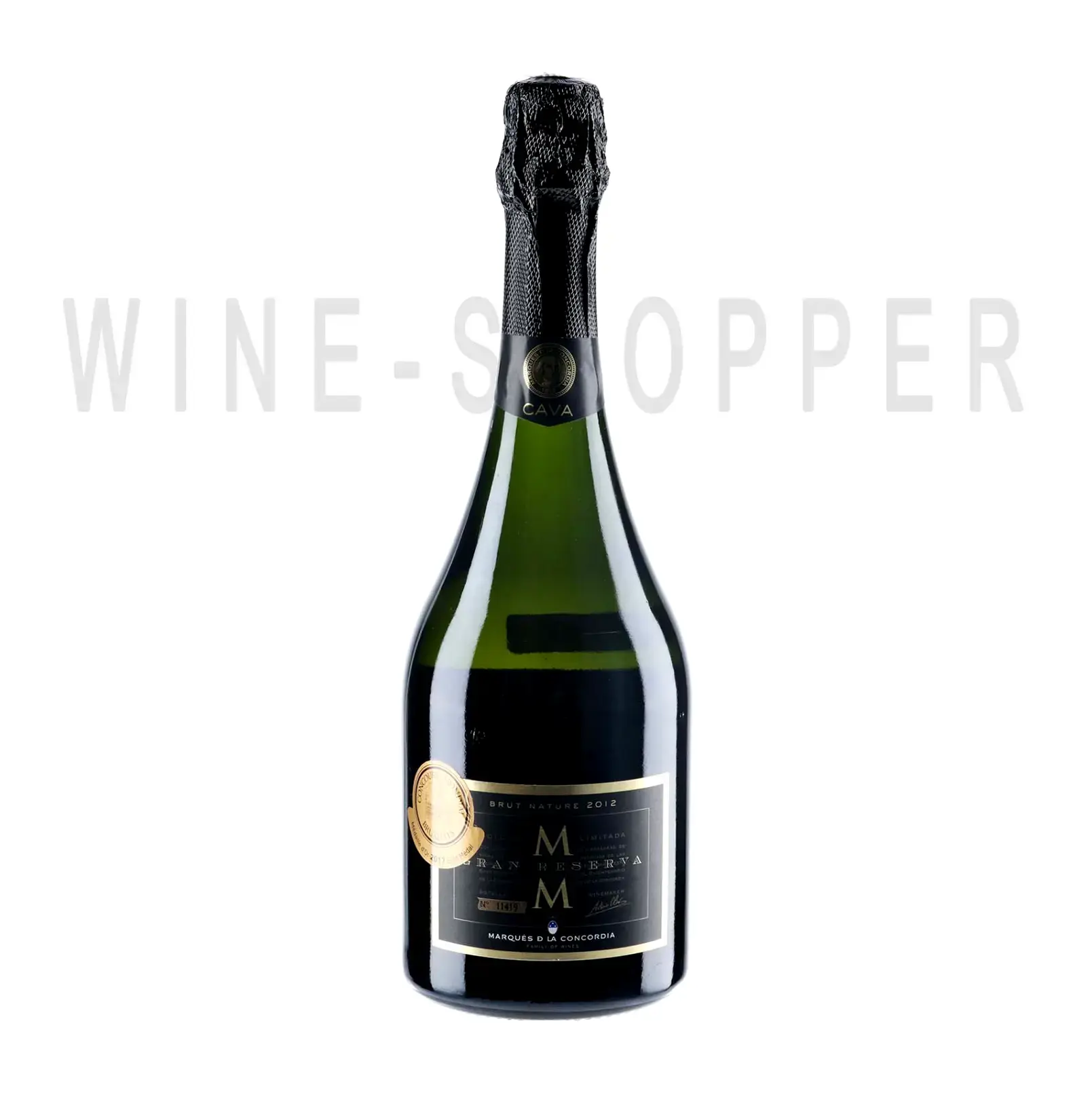 Игристое вино Marques de la Concordia, MM Gran Reserva Brut Nature, Cava DO 2012 0.75 л