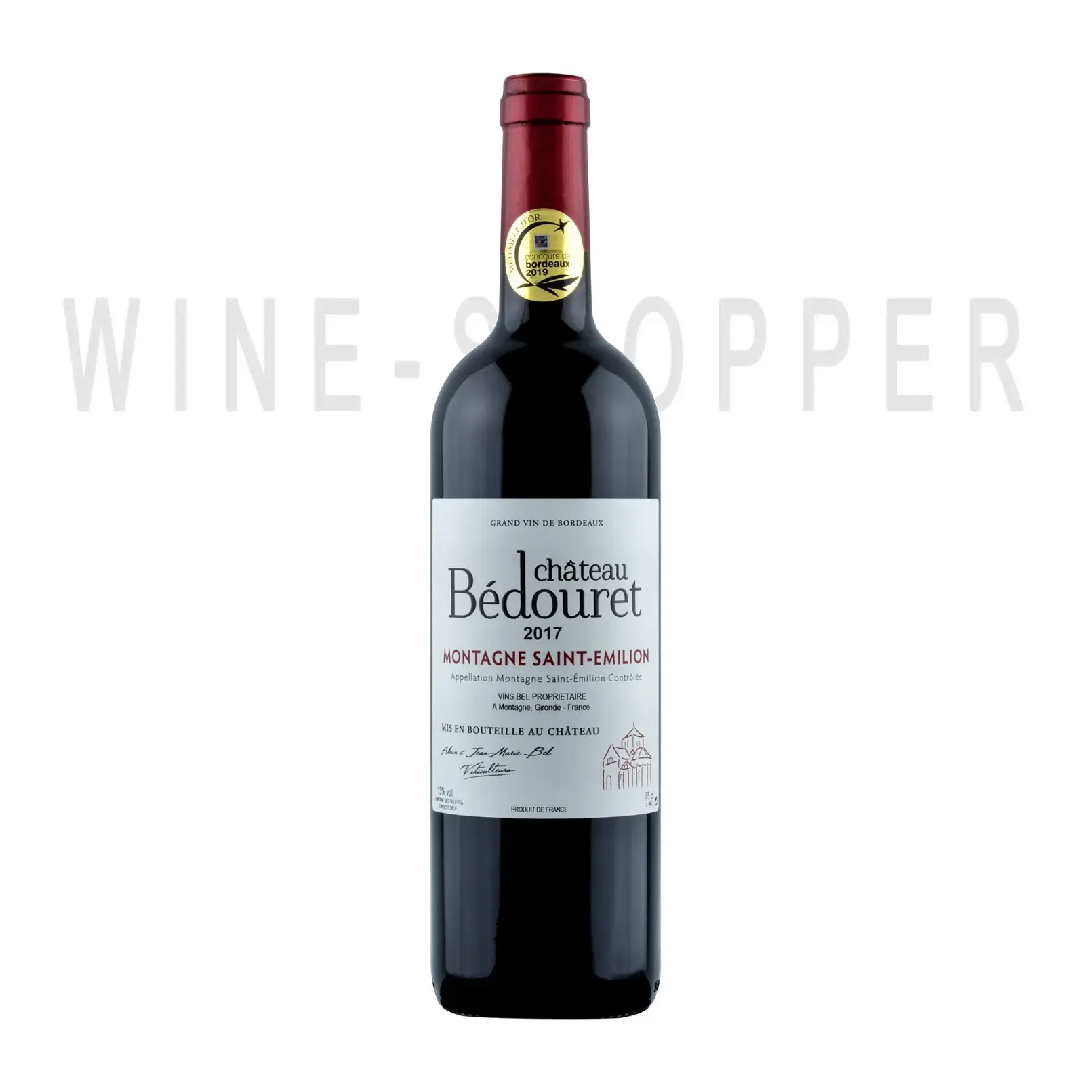 Вино Chateau Bedouret, Montagne Saint-Emilion AOC 2017 0.75 л