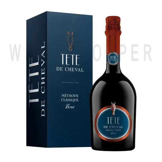 Игристое вино Tete de Cheval Brut, gift box 0.75 л