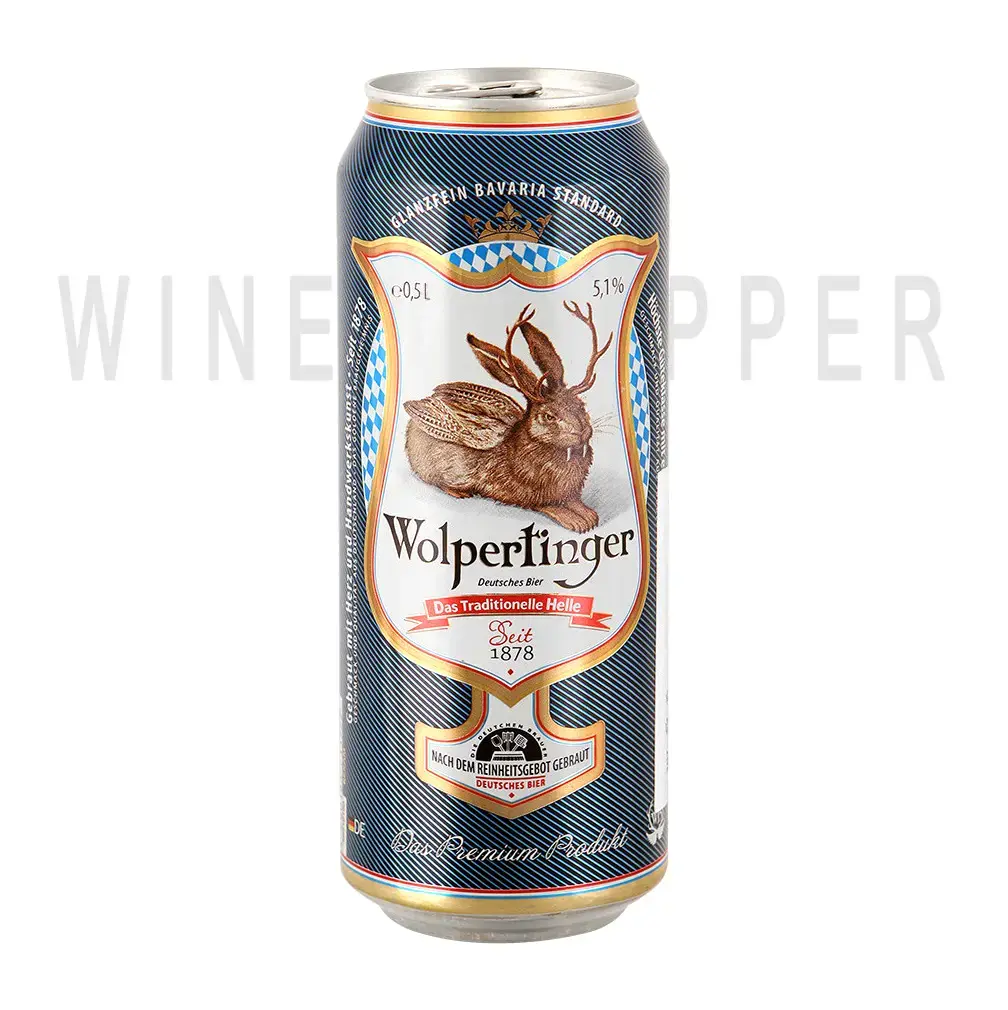 Пиво Wolpertinger Das Traditionelle Helle, in can 0.5 л