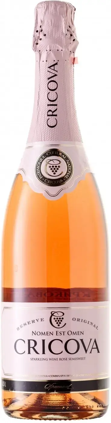 Игристое вино Cricova Spumant Original Rose Semi-Sweet, 0.75 л