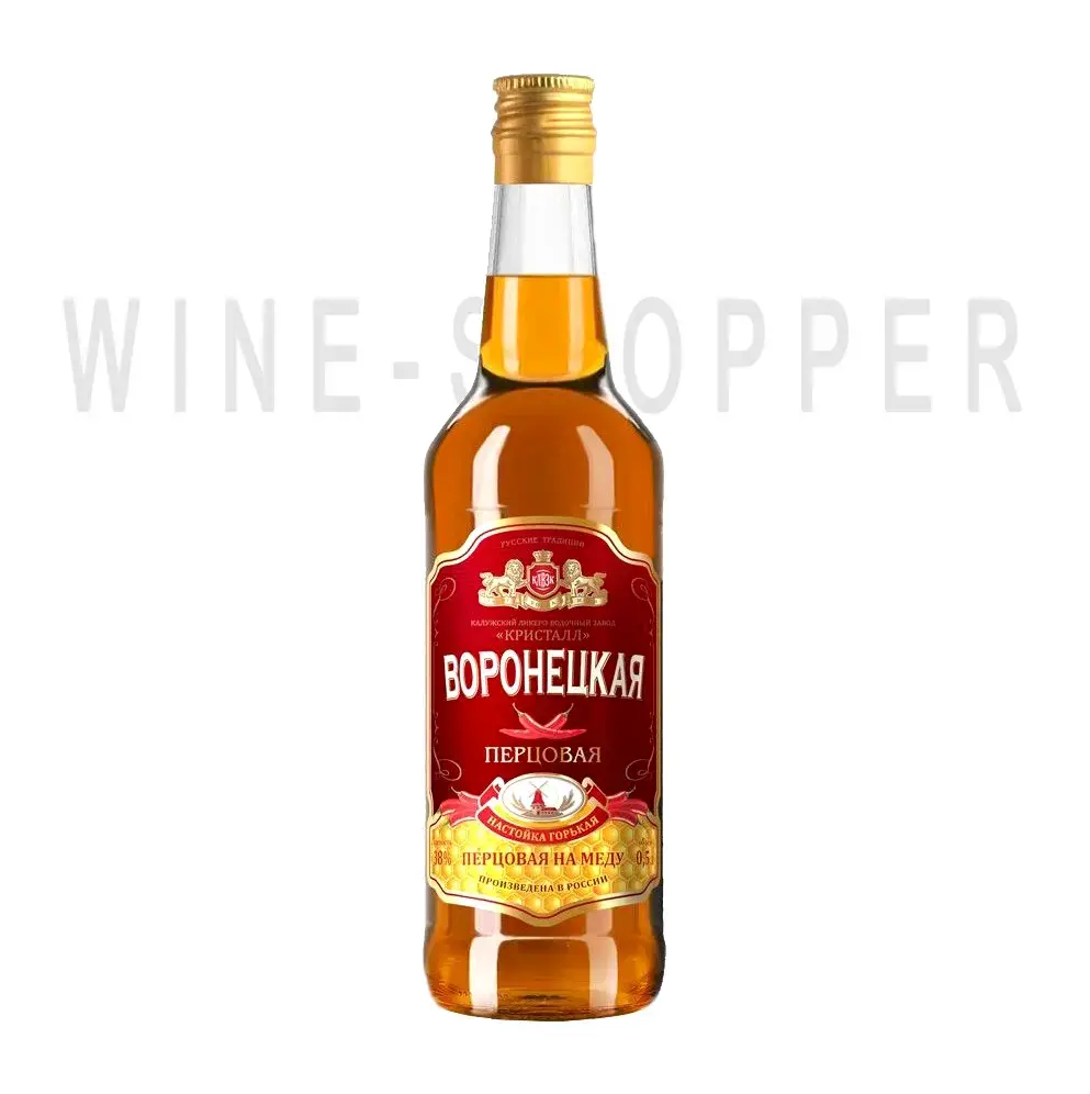 Ликер Воронецкая Перцовая на меду, настойка горькая 0.5 л