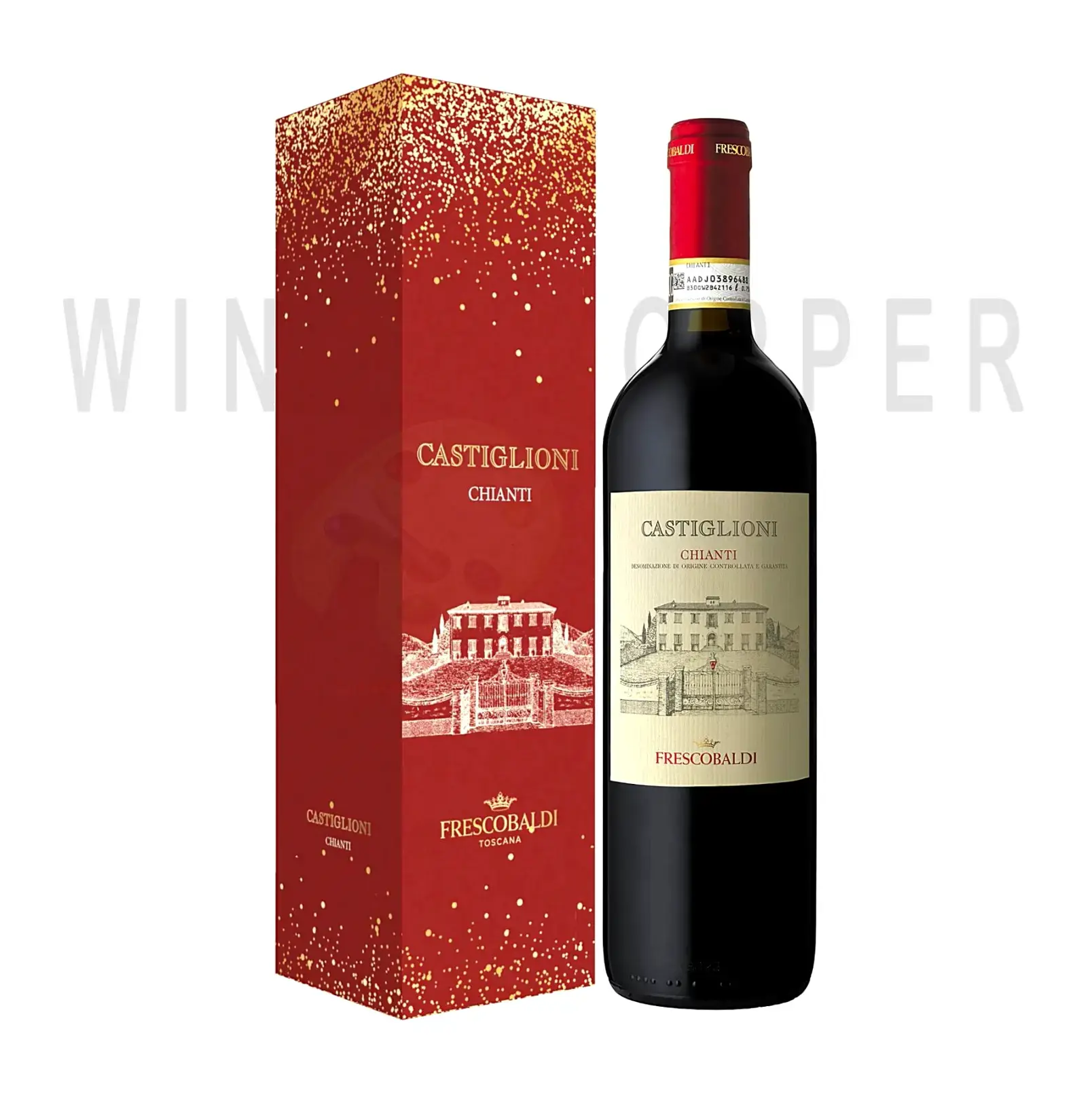 Вино Castiglioni, Chianti DOCG, 2019, gift box Xmas Edition 2019 0.75 л