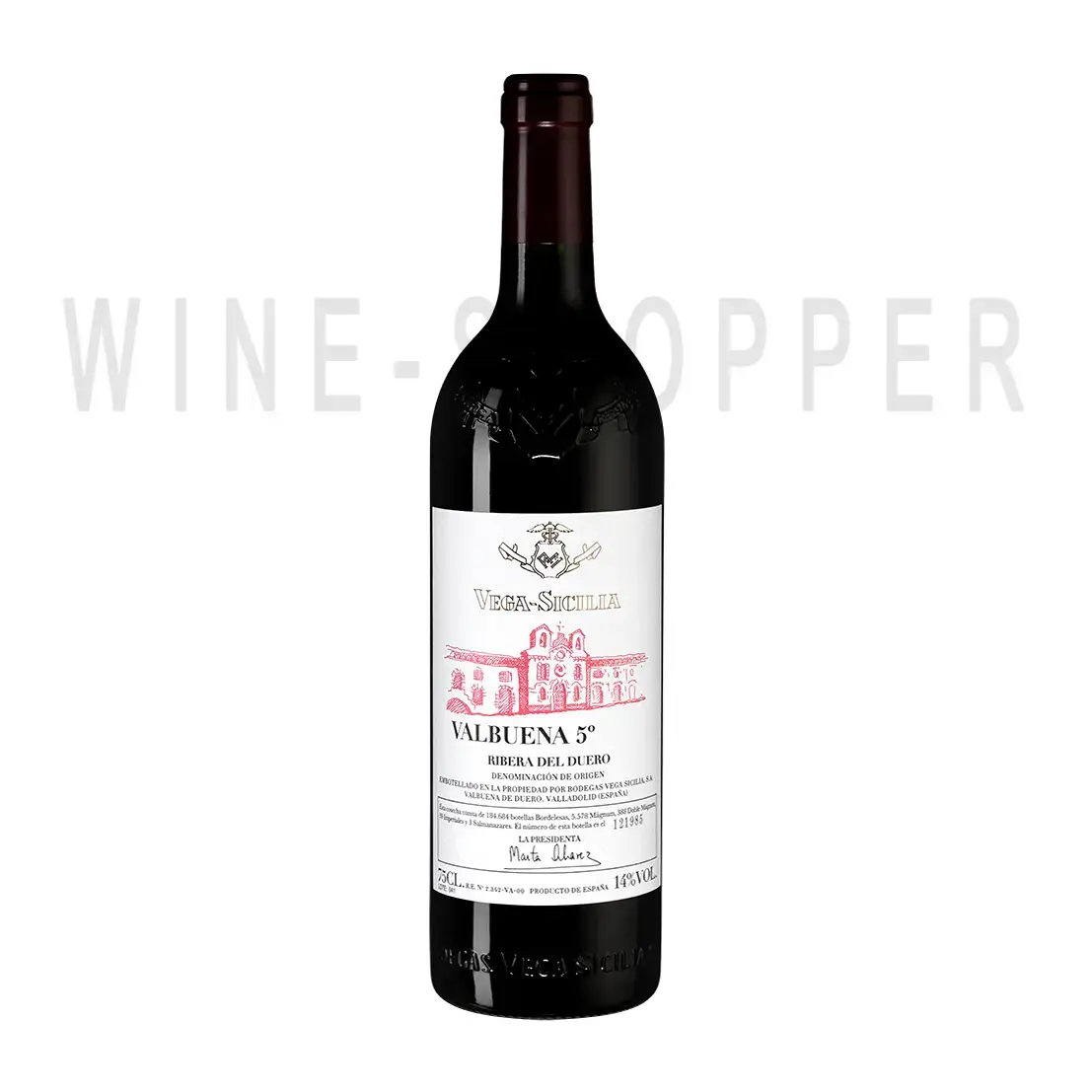 Вино Ribera del Duero DO Valbuena 5 2016 0.75 л