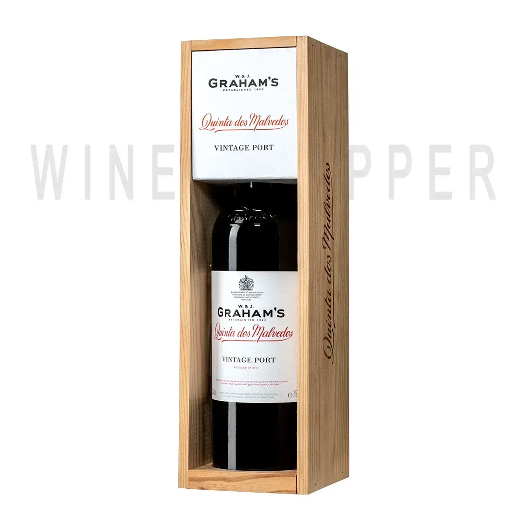 Портвейн Graham's, Quinta dos Malvedos Vintage Port, 2010, wooden box 2010 0.75 л