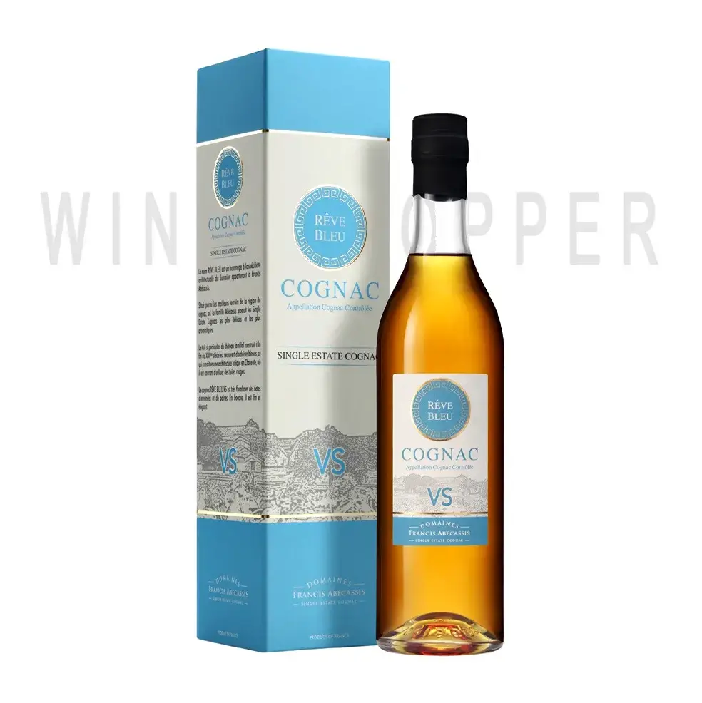 Коньяк Reve Bleu VS, Cognac AOC, gift box 0.7 л
