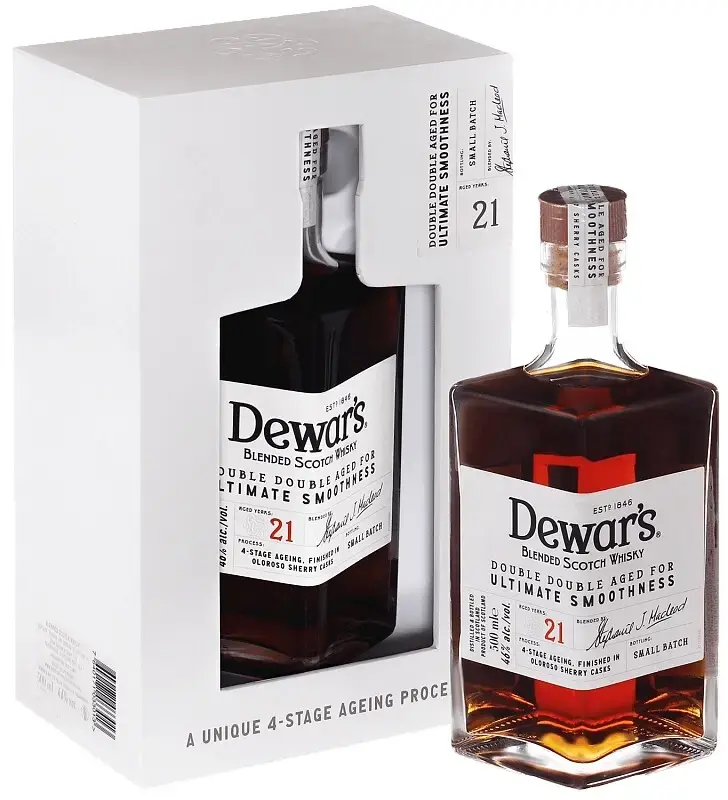Виски Dewar's 21 Years Old gift box, 0.5 л