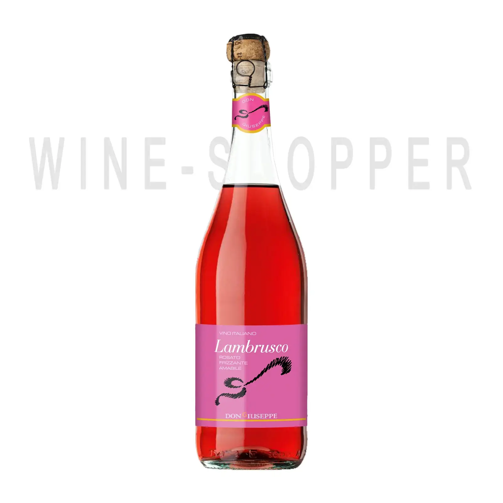 Игристое вино Don Giuseppe Lambrusco dell'Emilia IGT Rosato Amabile 0.75 л