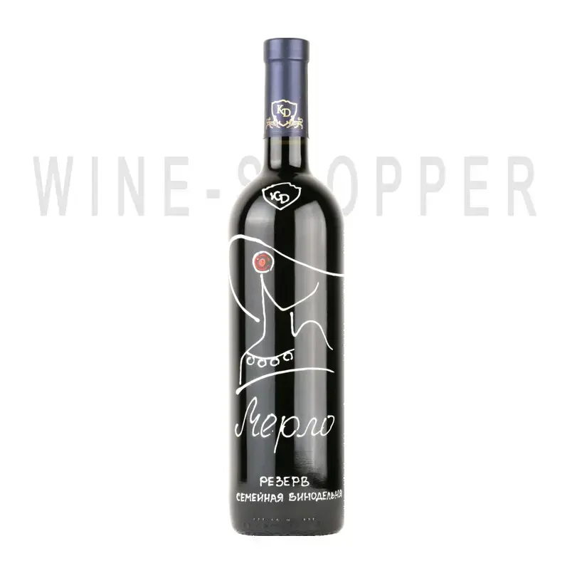 Вино КД Мерло  Резерв 2019 0,75 л