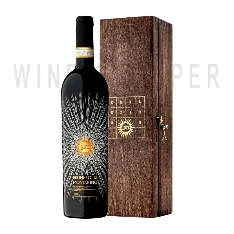 Вино Luce Della Vite Brunello di Montalcino 2016 wooden box 0.75 л