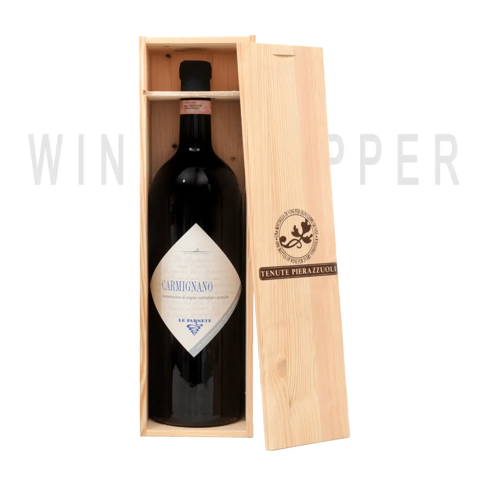Вино Tenuta Le Farnete, Carmignano DOCG, wooden box 3 л