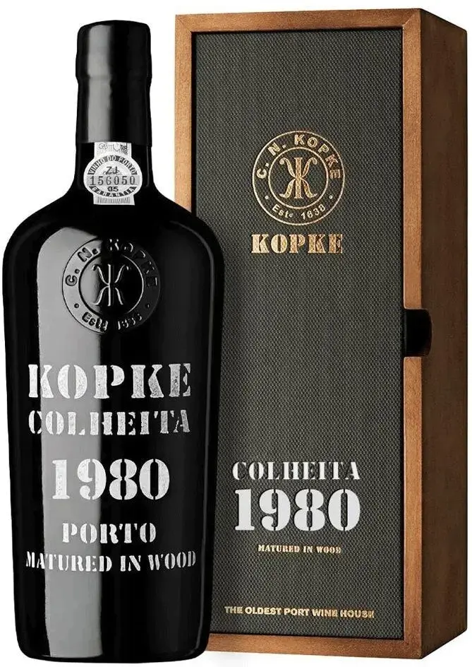 Портвейн Kopke, Colheita 1980 Porto, wooden box 1980 0.75 л