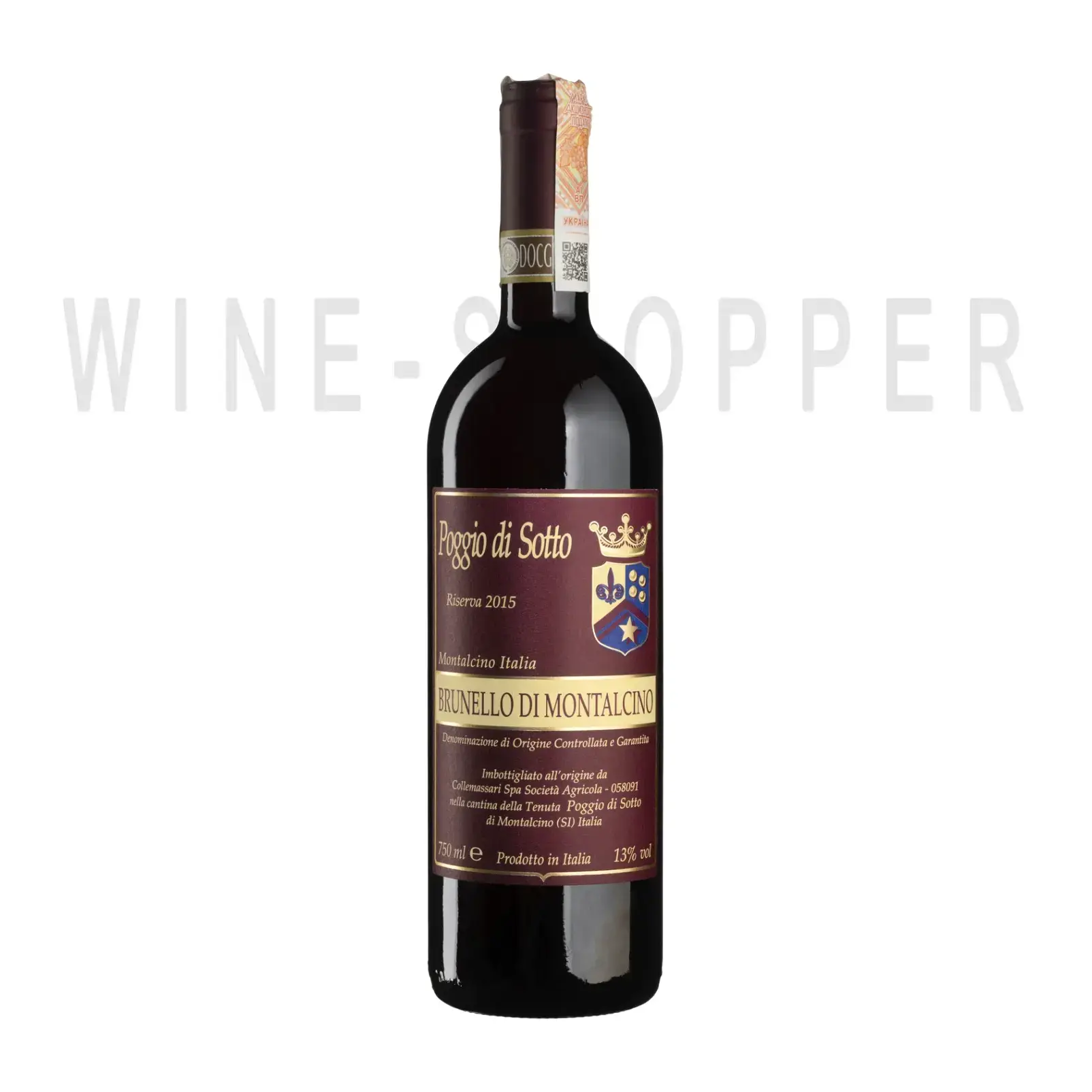 Вино Poggio di Sotto, Brunello di Montalcino Riserva DOCG 2015 0.75 л