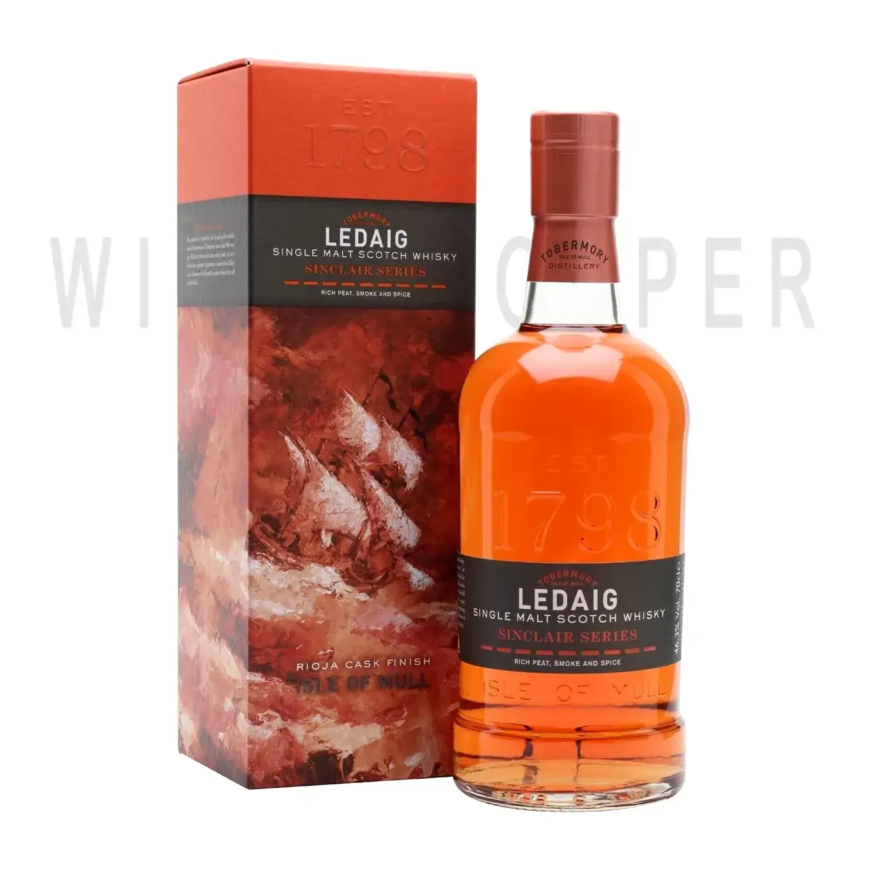 Виски Ledaig Sinclair Series Rioja Cask Finish gift box 0.7 л