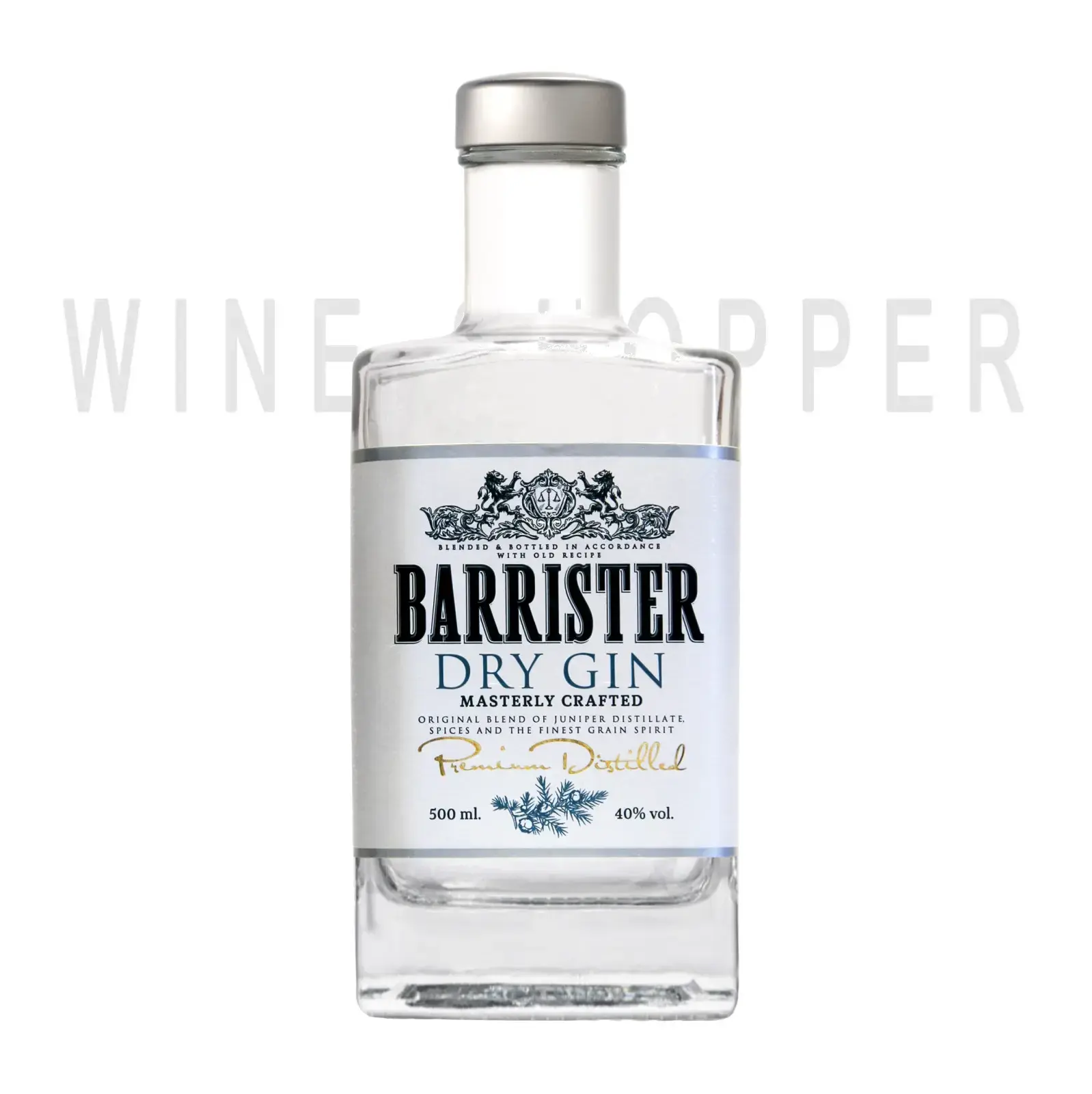 Джин Barrister Dry Gin, 0.375 л
