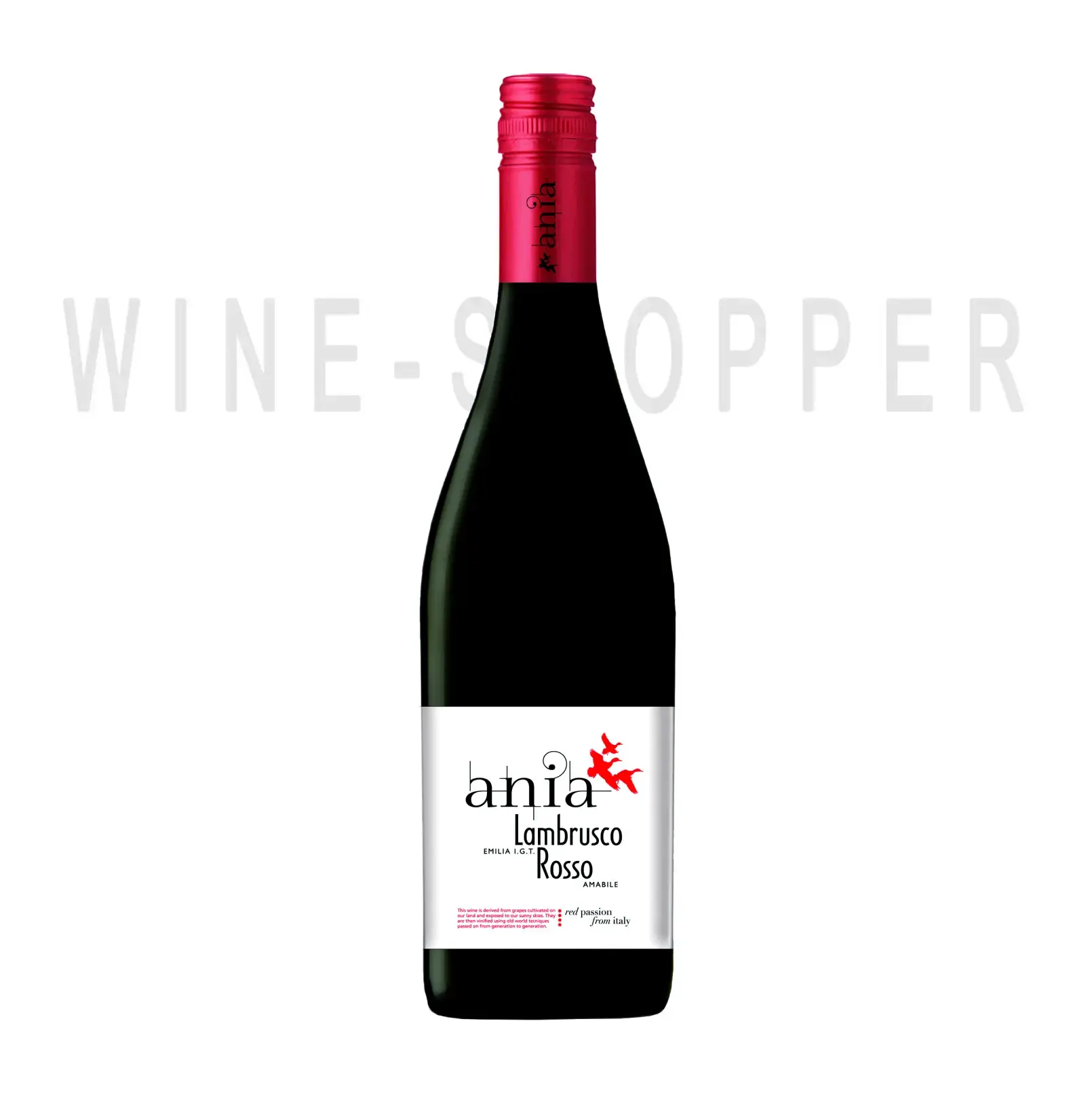 Игристое вино Ania Lambrusco Rosso Amabile, Emilia IGT 0.75 л