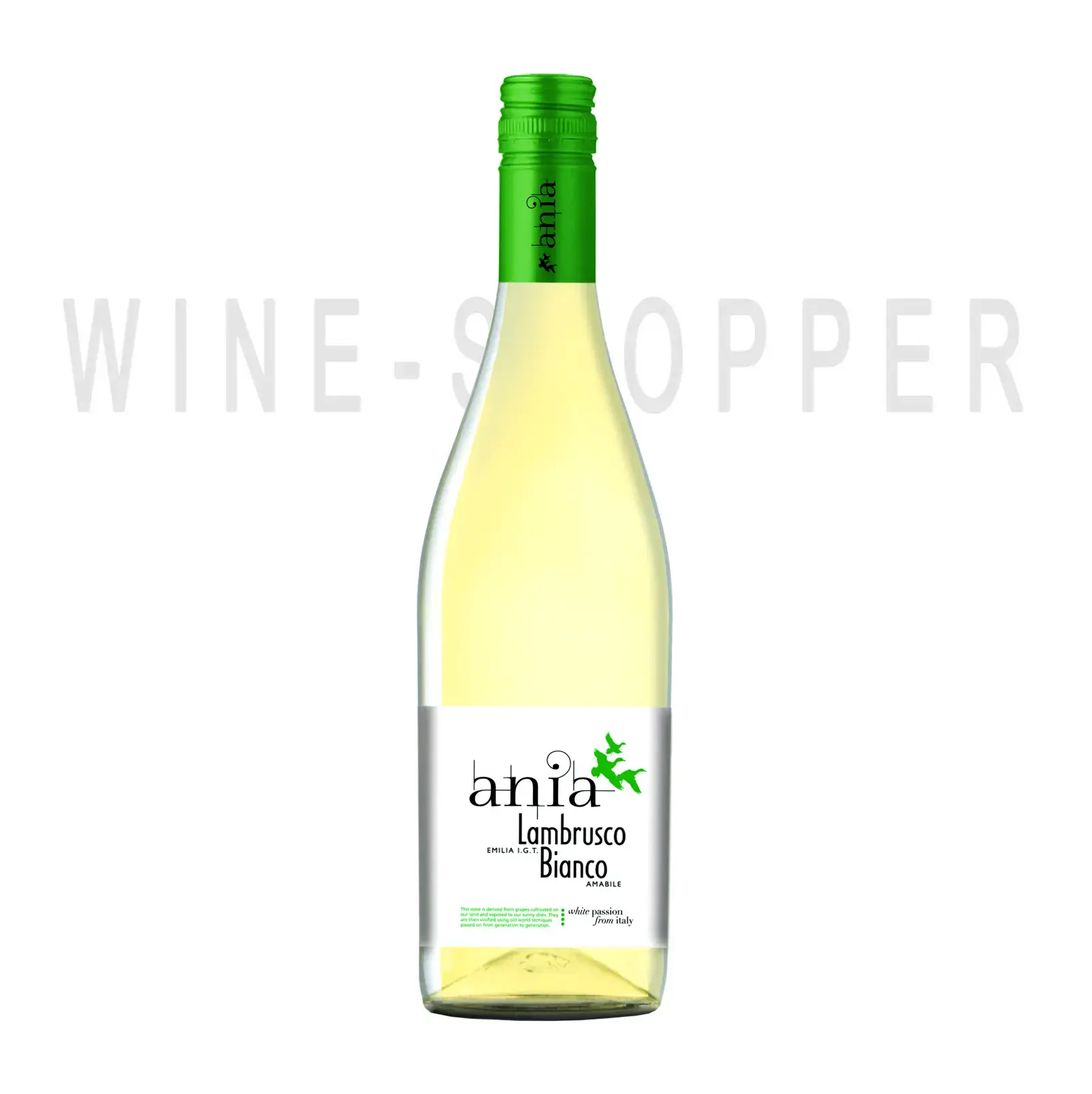 Игристое вино Ania Lambrusco Bianco Amabile, Emilia IGT 0.75 л