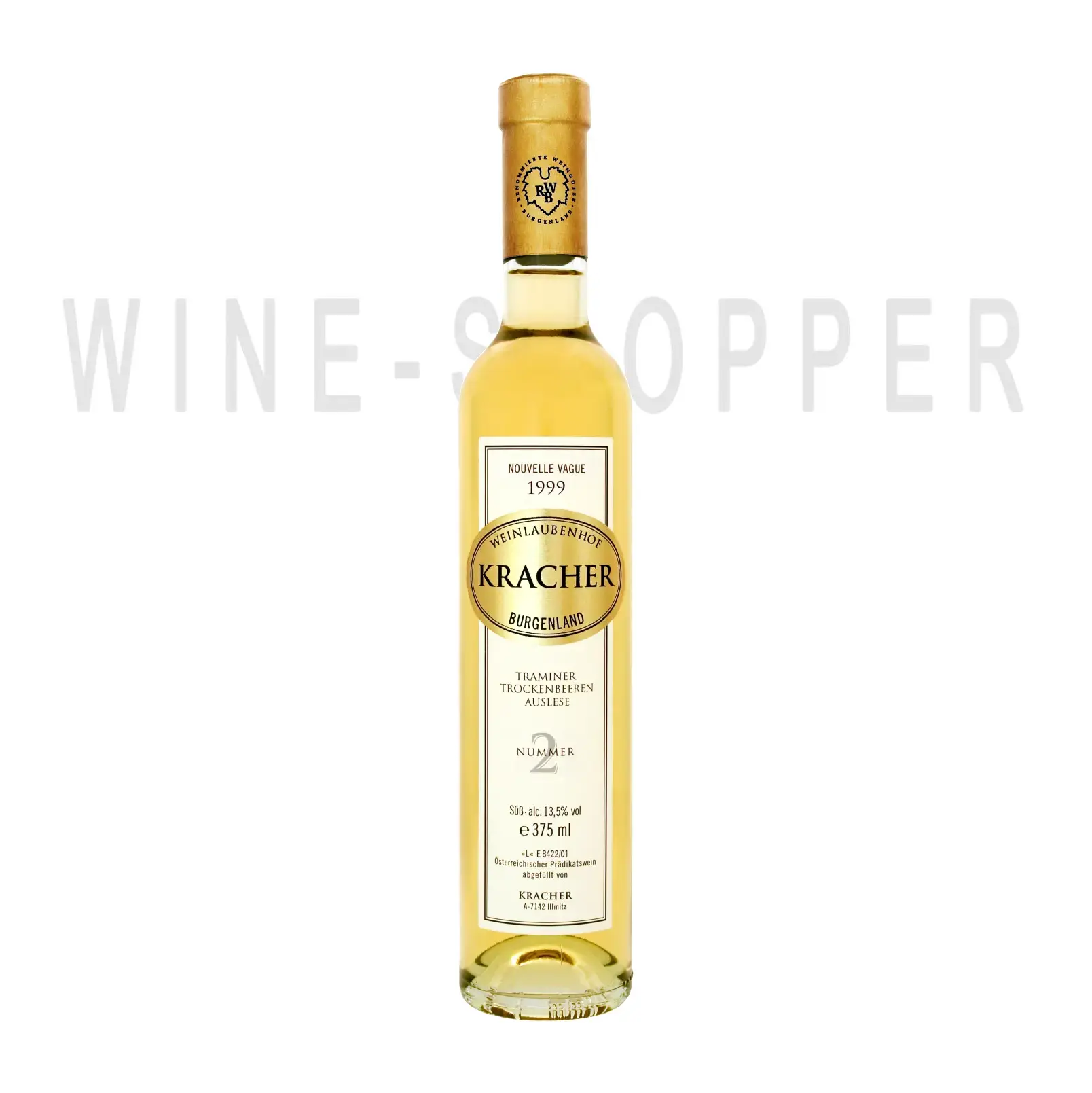 Вино Kracher, TBA №2 Traminer Nouvelle Vague 1999 0.375 л