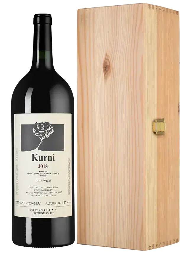 Вино Oasi degli Angeli Kurni Marche Rosso IGT gift box 2018 1.5 л