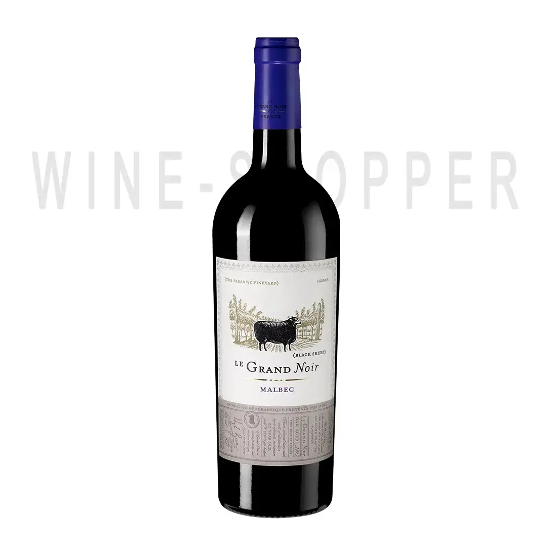 Вино Le Grand Noir Malbec Pays d'Oc IGP 2020 0.75 л