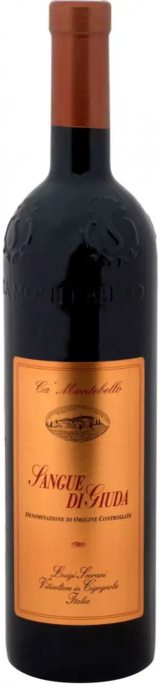 Игристое вино Ca' Montebello Sangue di Giuda Oltrepo Pavese DOC, 0.75 л
