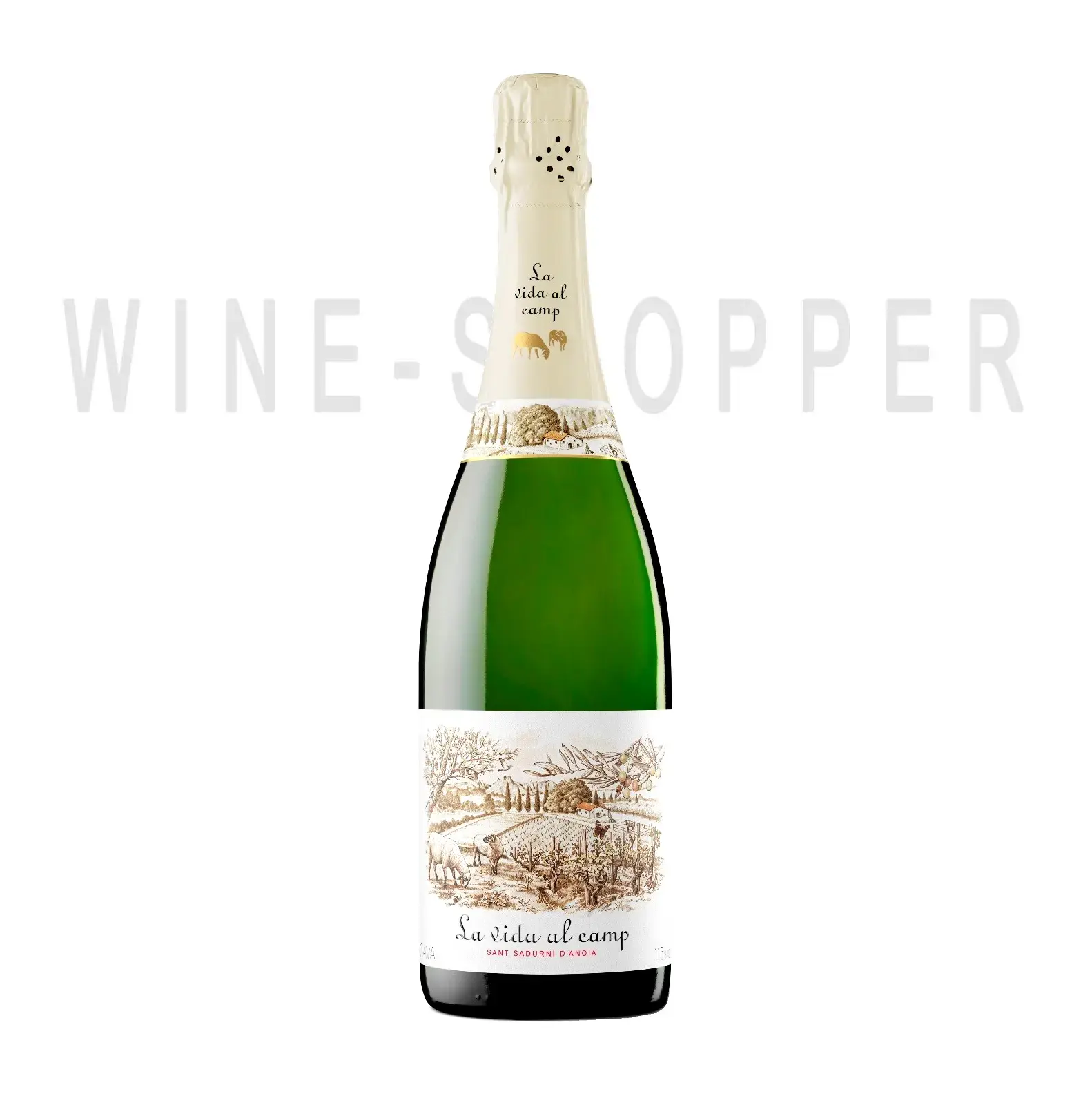 Игристое вино La Vida al Camp, Cava Brut 2016 0.75 л