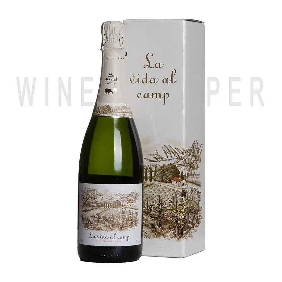 Игристое вино La Vida al Camp, Cava Brut, in gift box 0.75 л