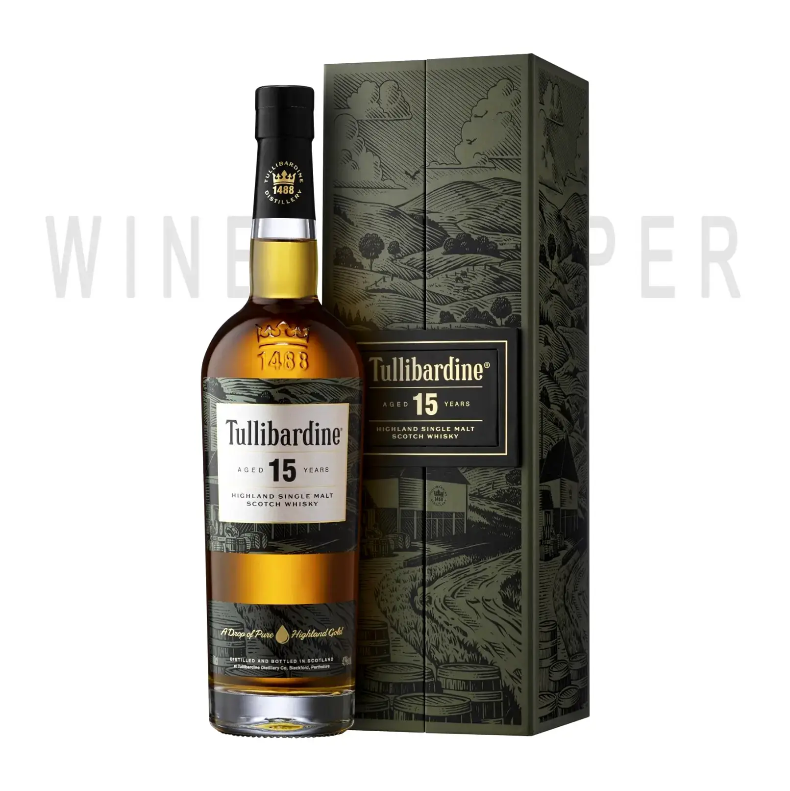 Виски Tullibardine 15 Years Old, gift box 0.7 л