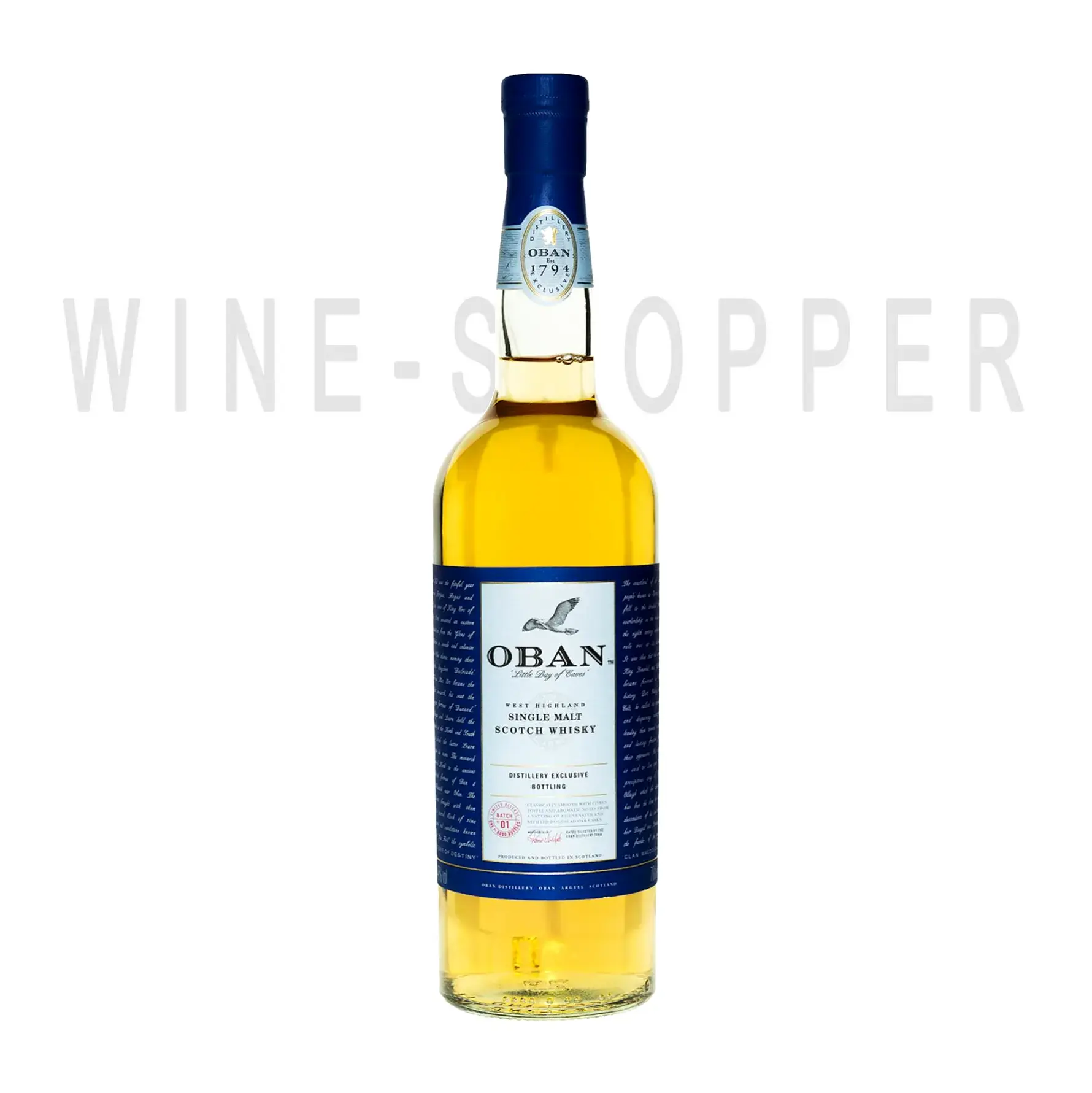 Виски OBAN Distillery Exclusive Bottling Batch 01 2018 0.7 л