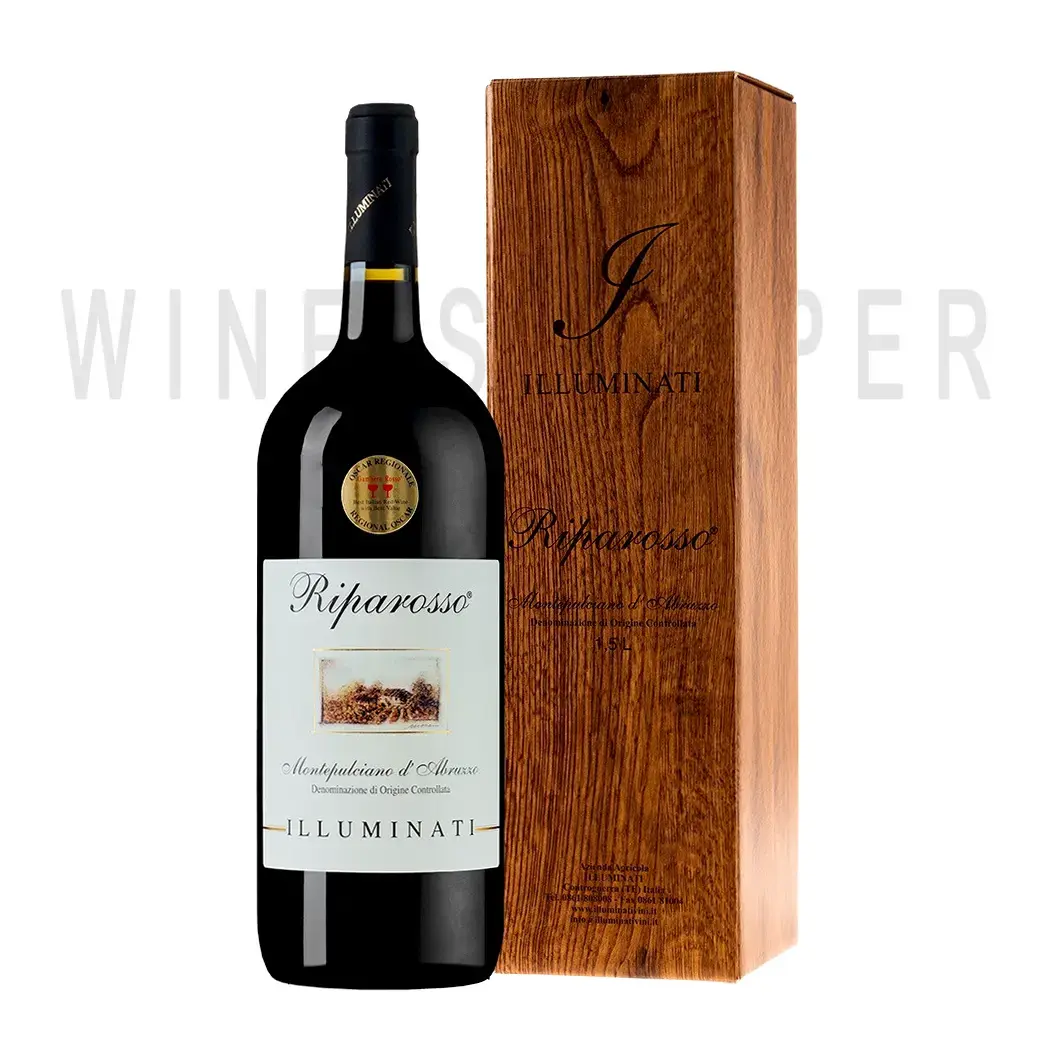 Вино Illuminati Montepulciano d'Abruzzo Riparosso DOC 2019 gift box 1.5 л