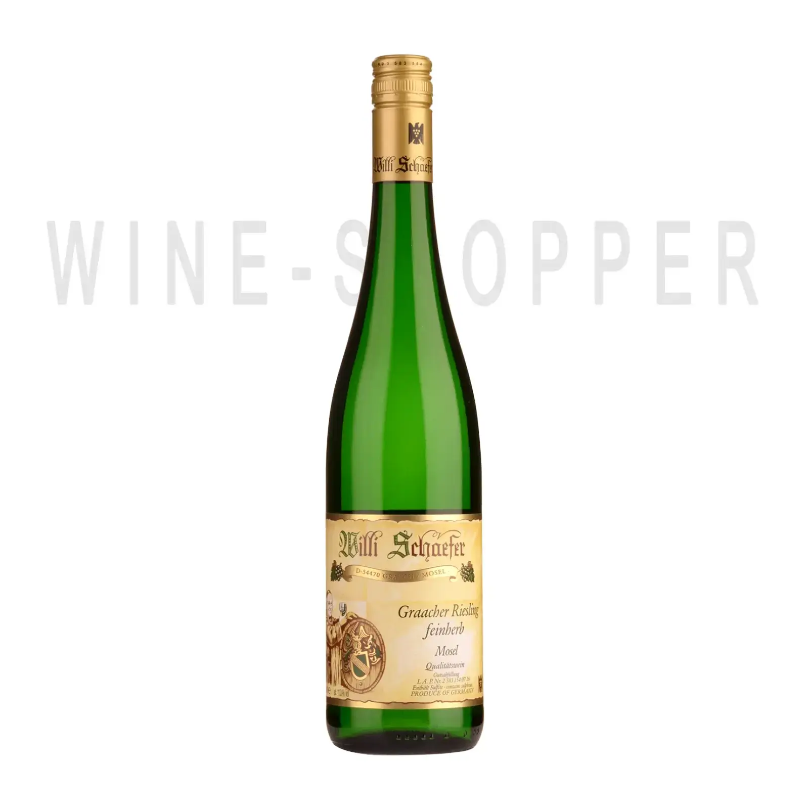 Вино Willi Schaefer, Graacher Riesling Feinherb 2019 0.75 л
