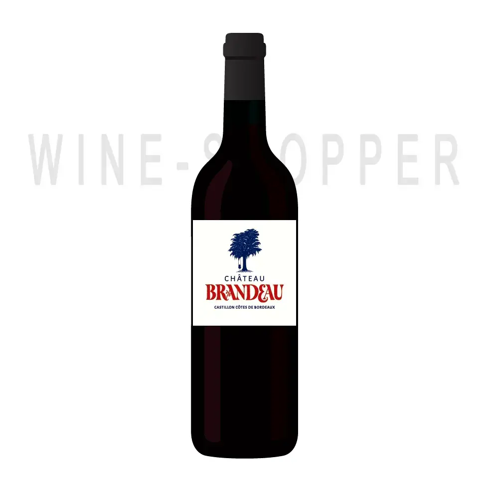 Вино Chateau Brandeau, Castillon Cotes de Bordeaux AOC 2018 0.75 л