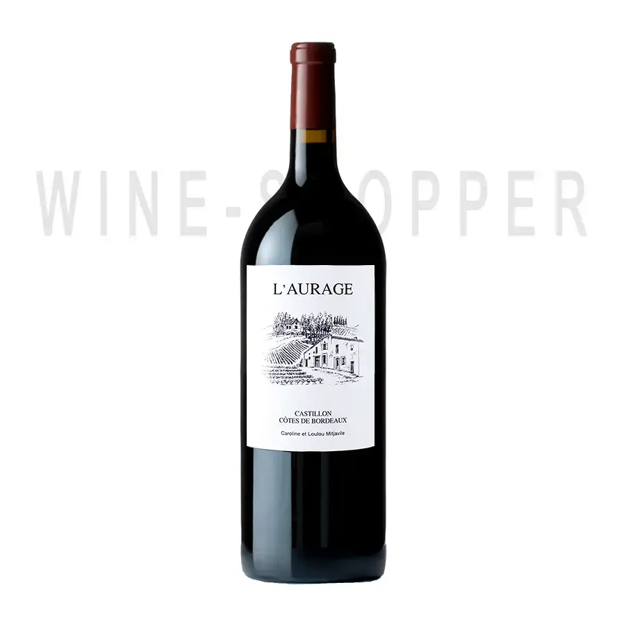 Вино Famille Mitjavile L'Aurage Castillon Cotes de Bordeaux, 2015, 1.5 л
