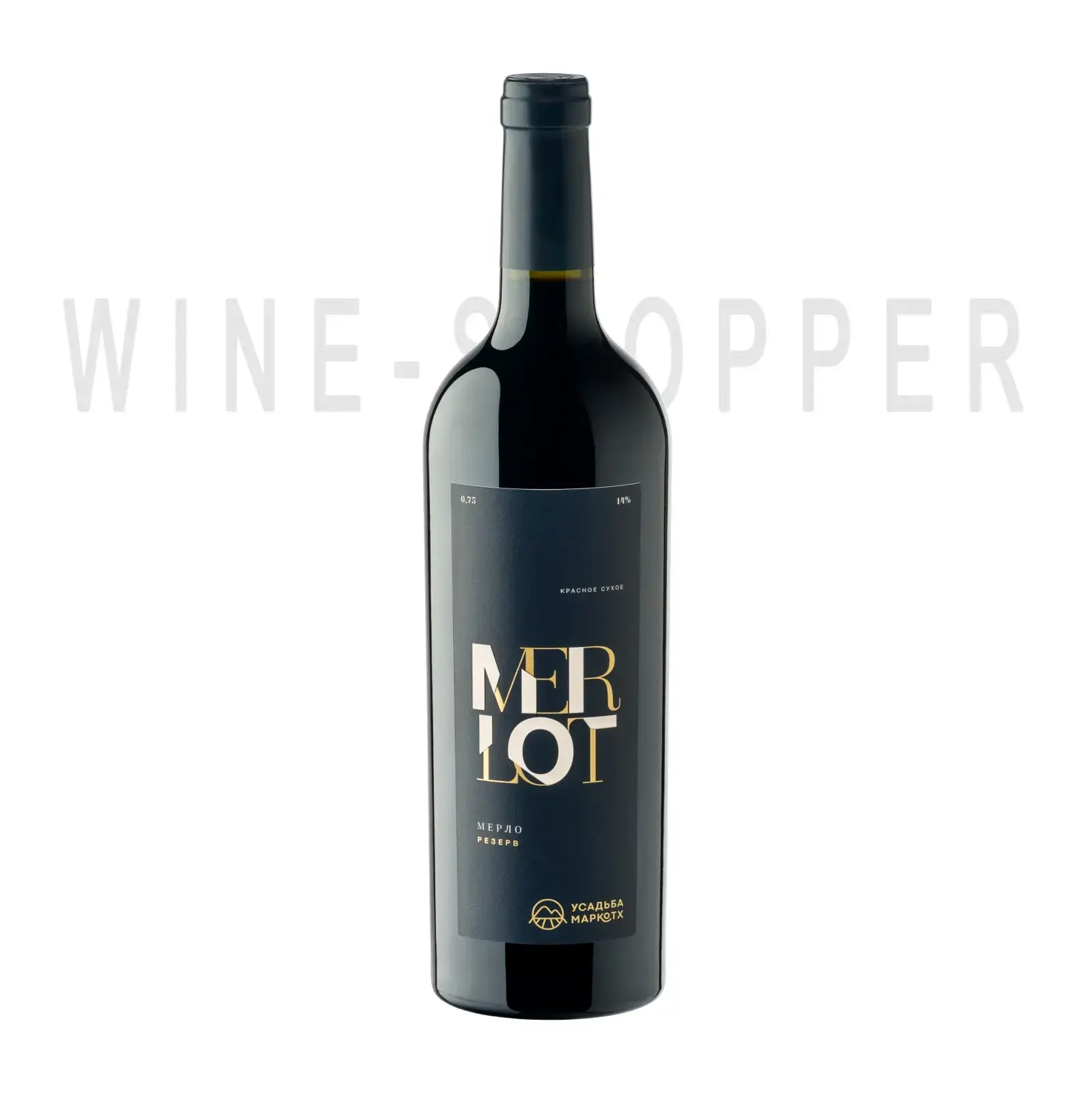 Вино Usadba Markotkh Merlot Reserve 2019 0.75 л