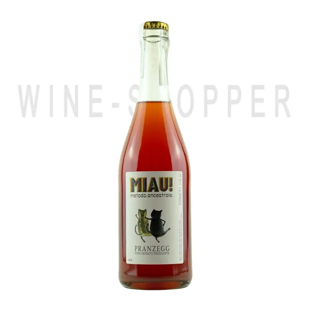 Игристое вино Pranzegg, MIAU! Ancestral Rosato Frizzante 2020 0.75 л