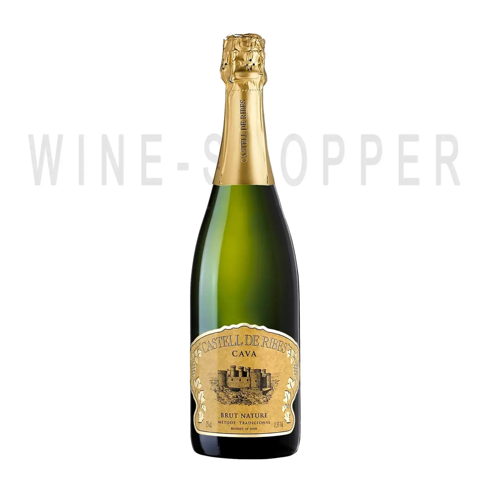 Игристое вино Castell de Ribes Brut Nature, Cava DO 0.75 л