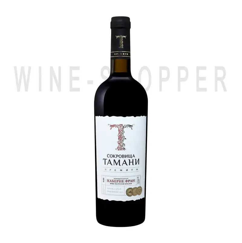 Вино Sokrovishcha Tamani Premium Cabernet Franc 0.7л 