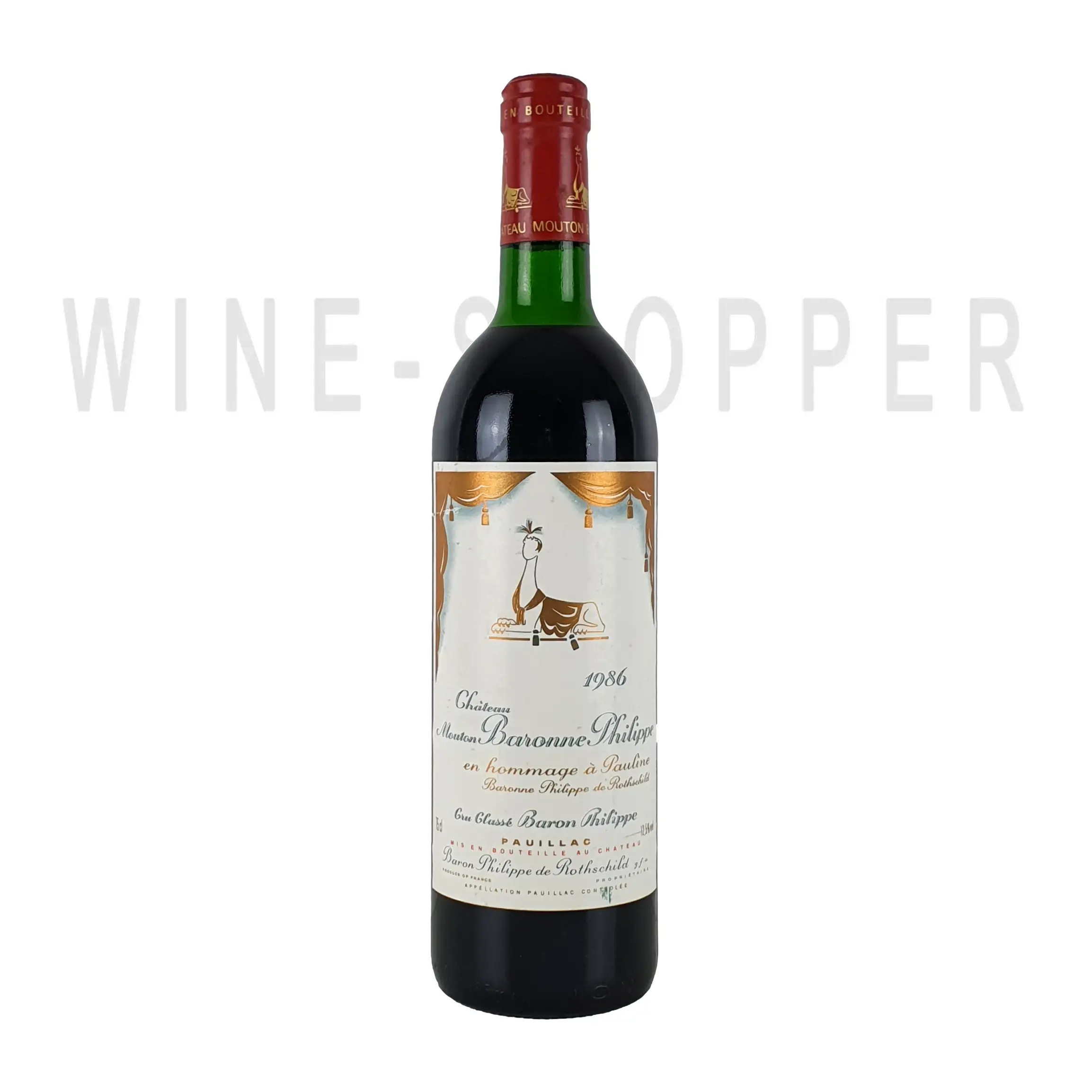 Вино Chateau Mouton Baronne Philippe 1986 0.75 л