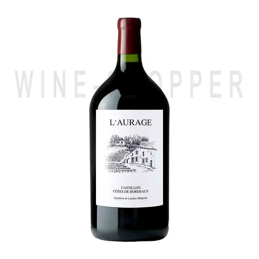 Вино Famille Mitjavile L'Aurage Castillon Cotes de Bordeaux, 2010, 3 л