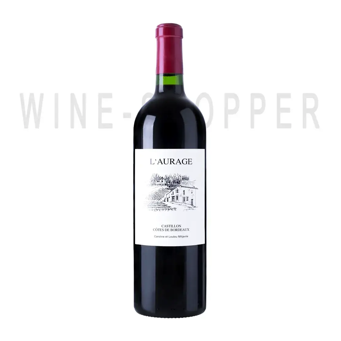 Вино Famille Mitjavile L'Aurage Castillon Cotes de Bordeaux, 2012, 1.5 л
