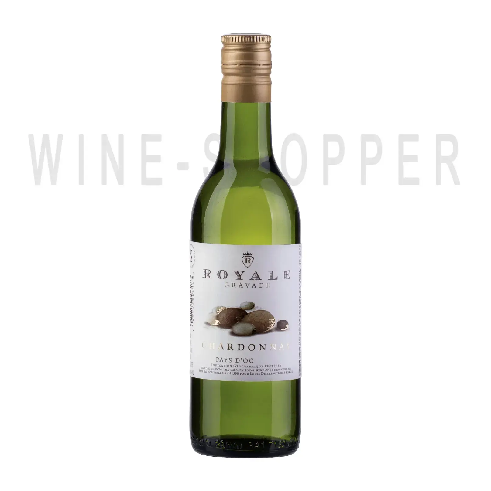 Вино Royale Gravade Chardonnay Pays d'Oc IGP 2018 0.187 л