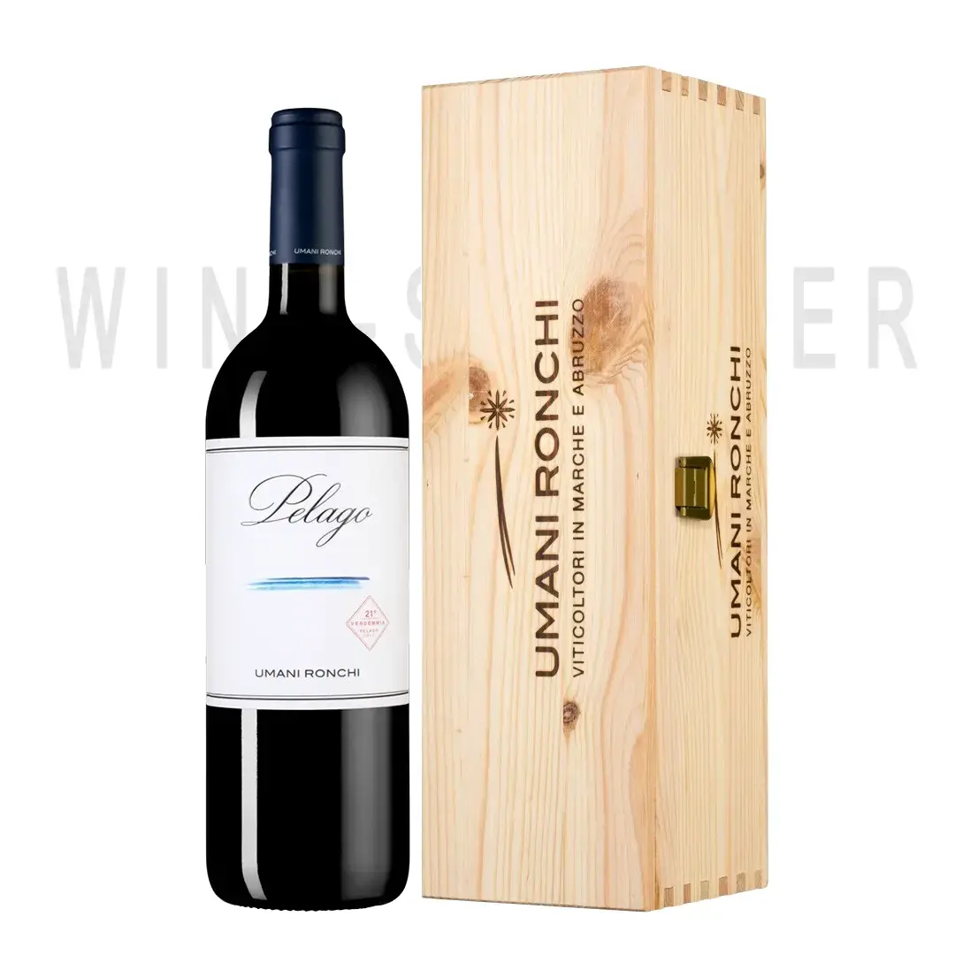 Вино Pelago Marche Rosso IGT wooden box 2017 0.75 л