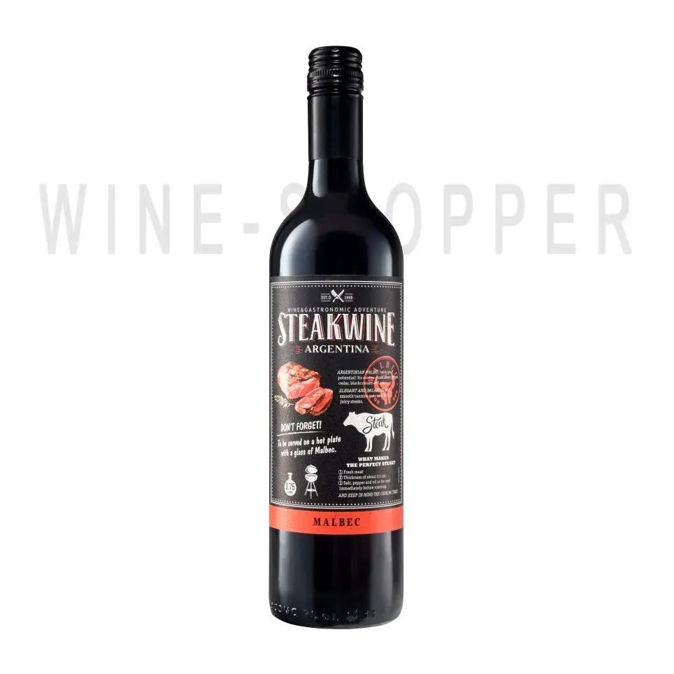 Вино Steakwine Malbec (Black Label) 2021 0.75 л