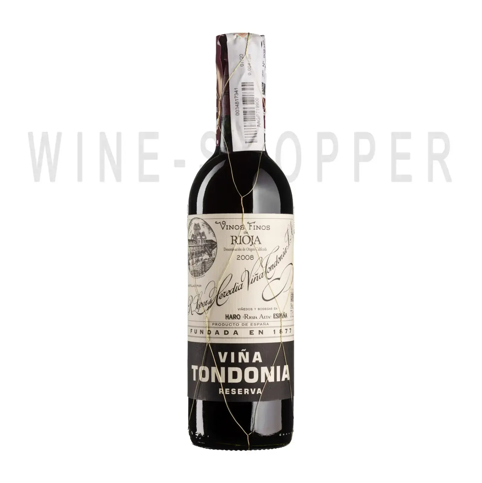 Вино Vina Tondonia Reserva Rioja DOC 2008 0.375 л