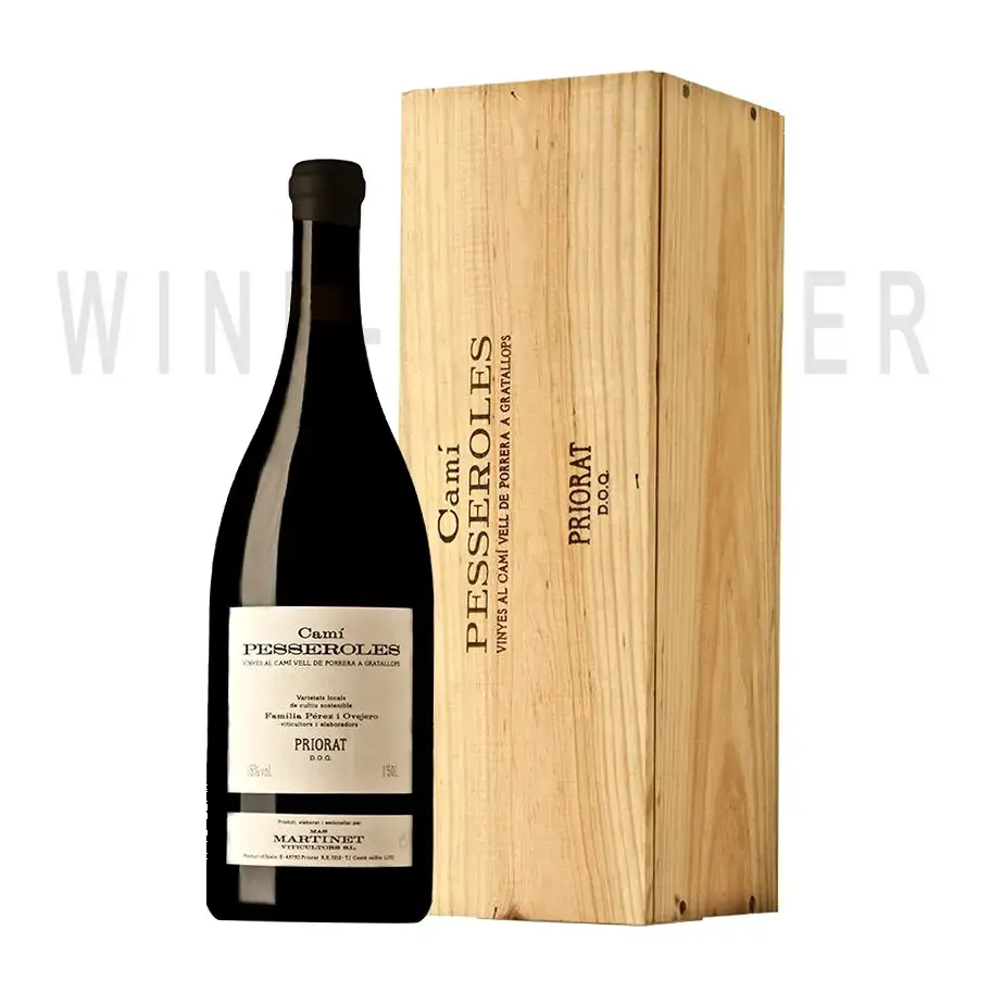 Вино Mas Martinet Cami Pesseroles Priorat DOQ 2018 wooden box 1.5 л