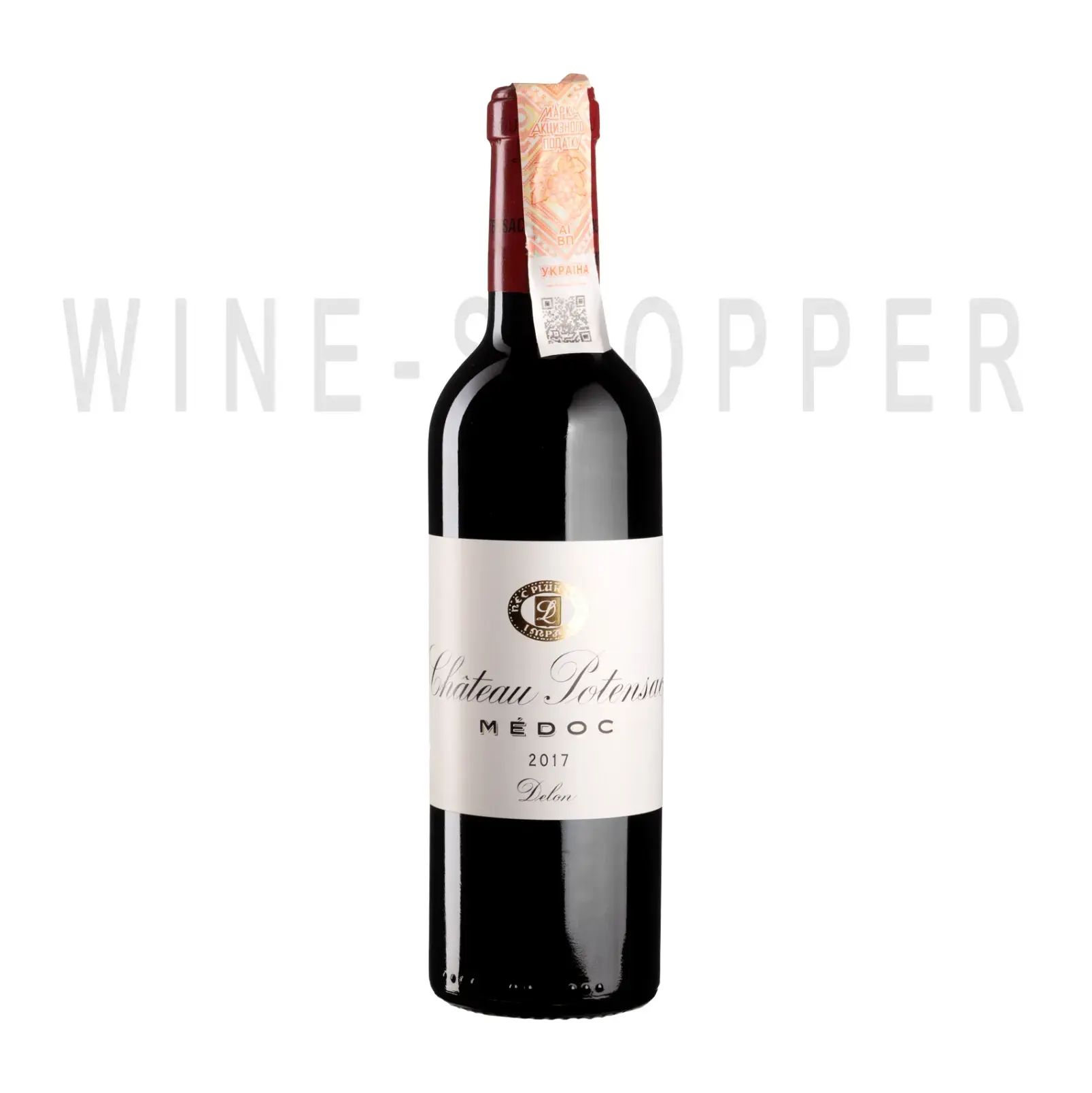 Вино Chateau Potensac Medoc AOC Cru Bourgeois 2017 0.375 л