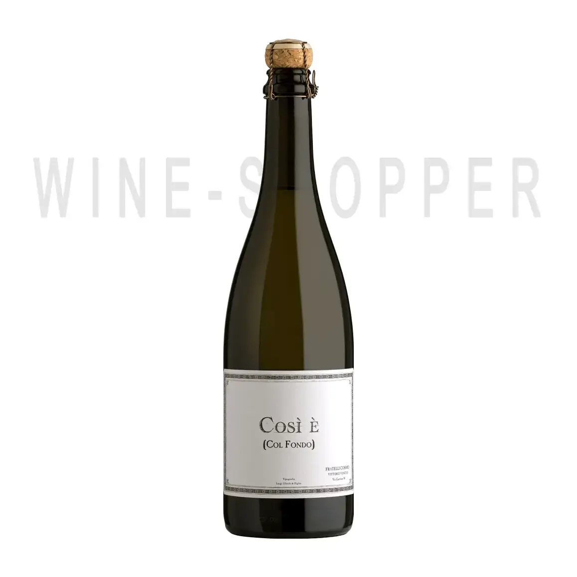 Игристое вино вино Bellenda Cosi E (Col Fondo) Conegliano Valdobbiadene Prosecco DOCG 0.75 л