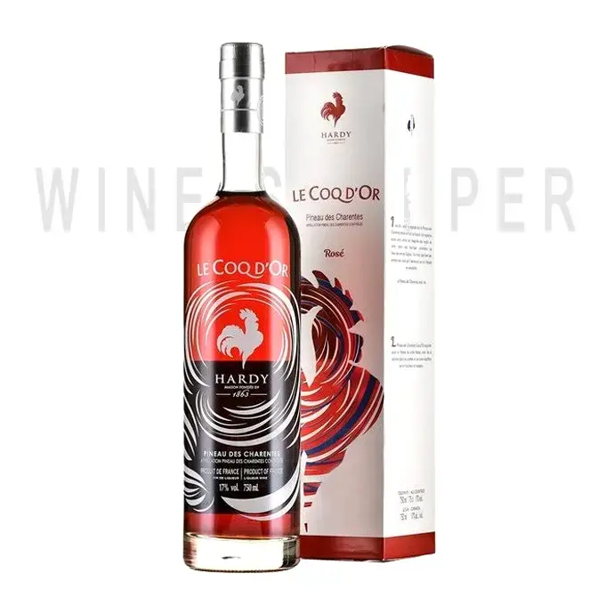 Вино Hardy Le Coq d'Or Rose Pineau des Charentes AOC gift box 0.75 л
