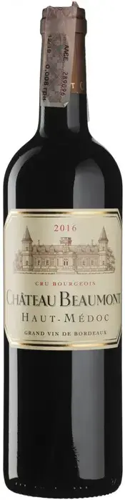 Вино Chateau Beaumont Haut-Medoc AOC Cru Bourgeois Superieur, 2016, 0.75 л