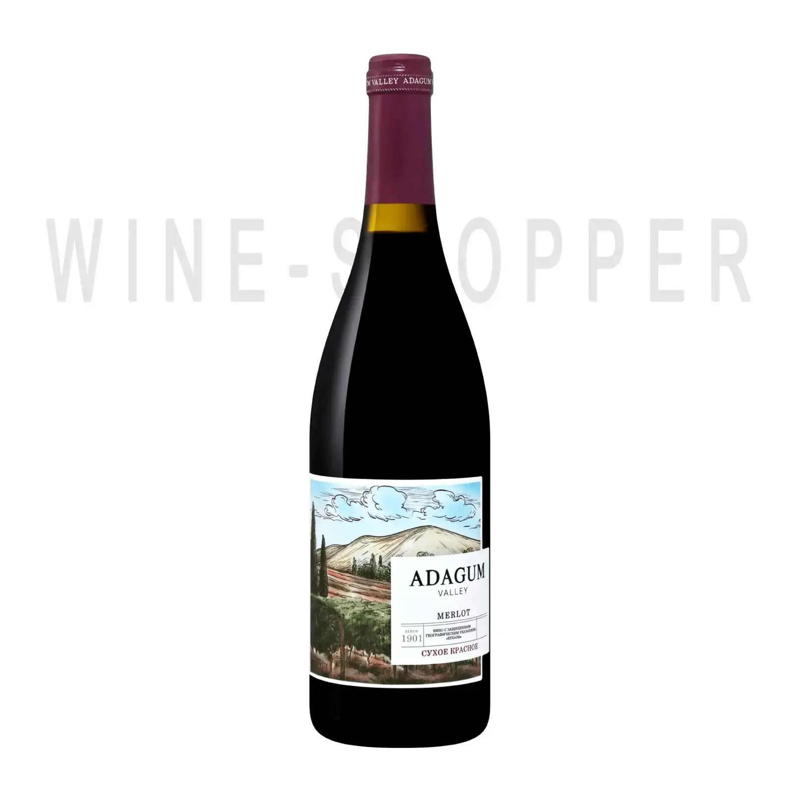 Вино Adagum Valley Merlot 0.75 л